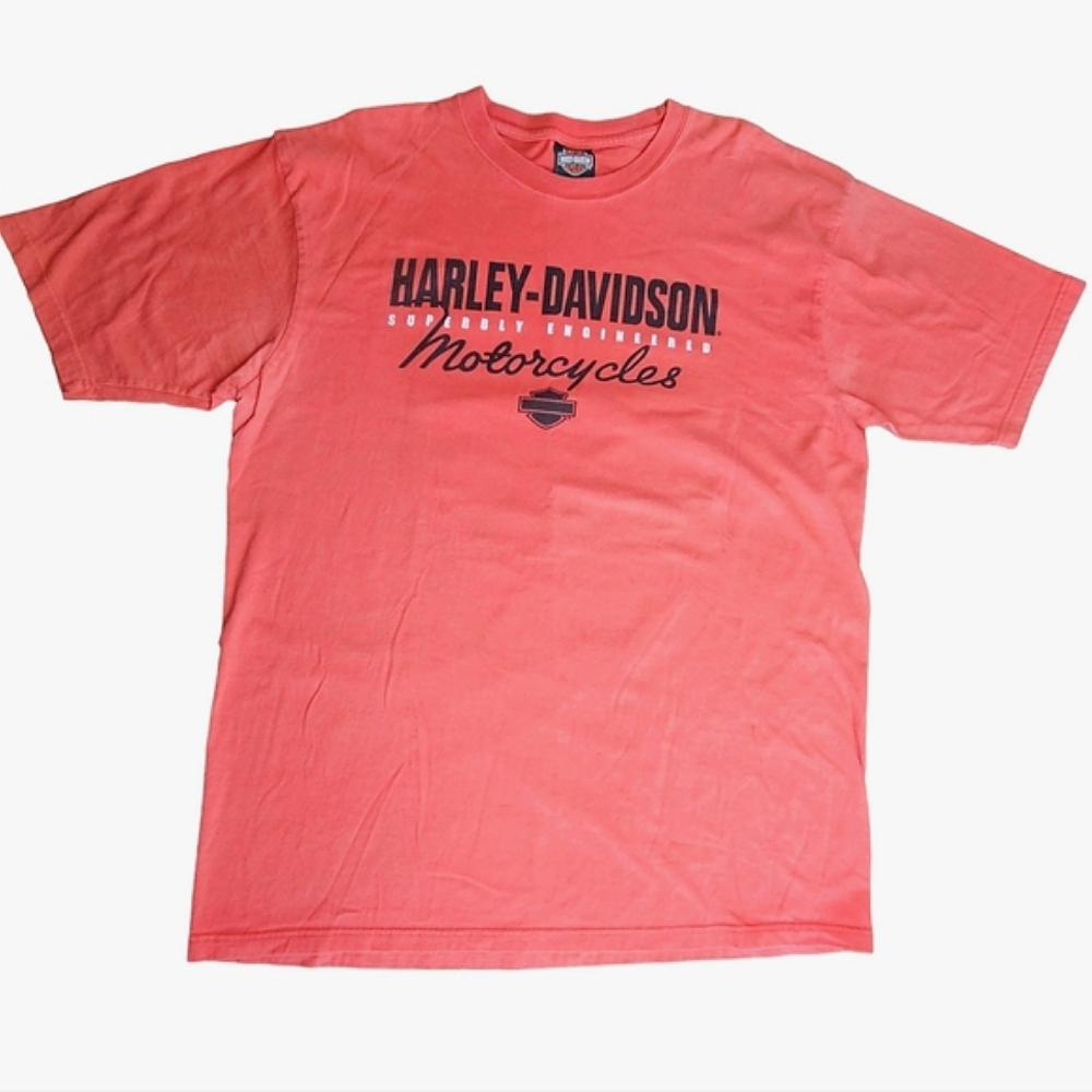 Harley Davidson Superbly Engineered Motorcycles Jamaica  Red Tee Shirt Size XXL